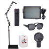 Kit Fotografia Tattoo c/ Filtro Polarizador - Óculos - Lente - Lampada - Controle - Pedestal
