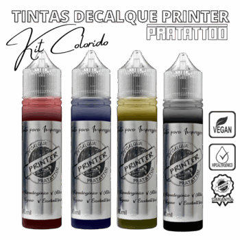 Tinta Impressora Colorida KIT DECALQUE PRINTER