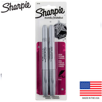 Kit 2 Caneta Sharpie Metálico Silver