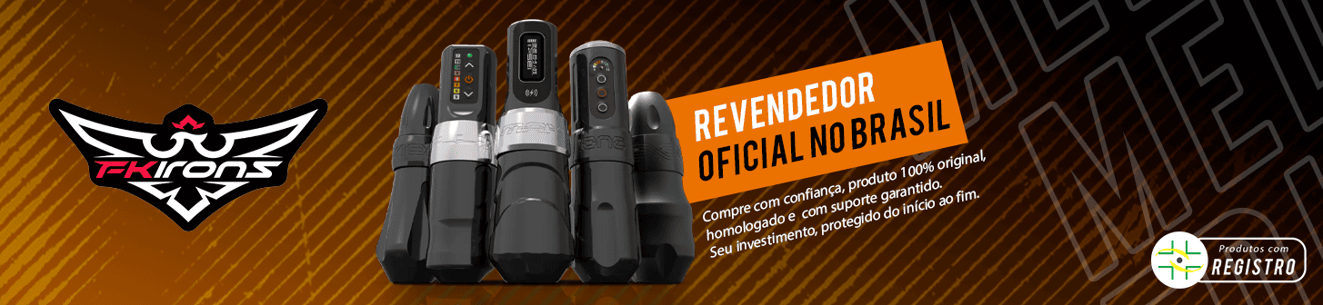 Banner FK Irons com garantia ANVISA e revenda oficial