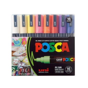 Kit POSCA 16 cores